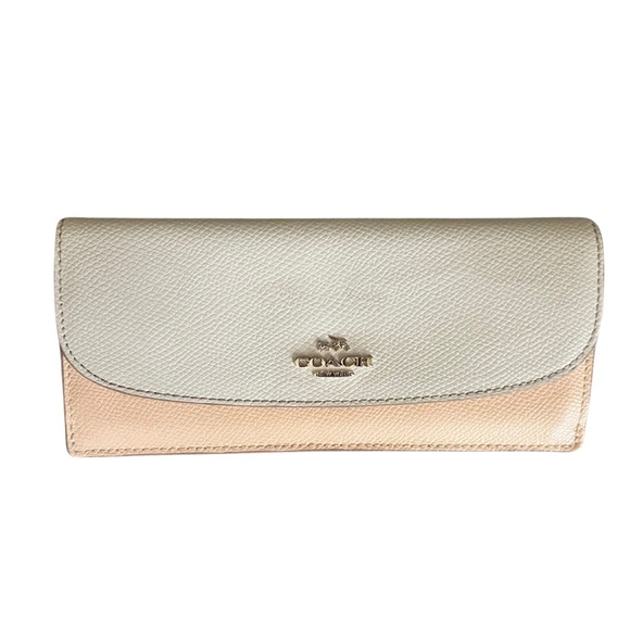 Pink and white 🩷🤍 Vintage Coach Legacy Slim Letter Wallet - Picture 2 of 7